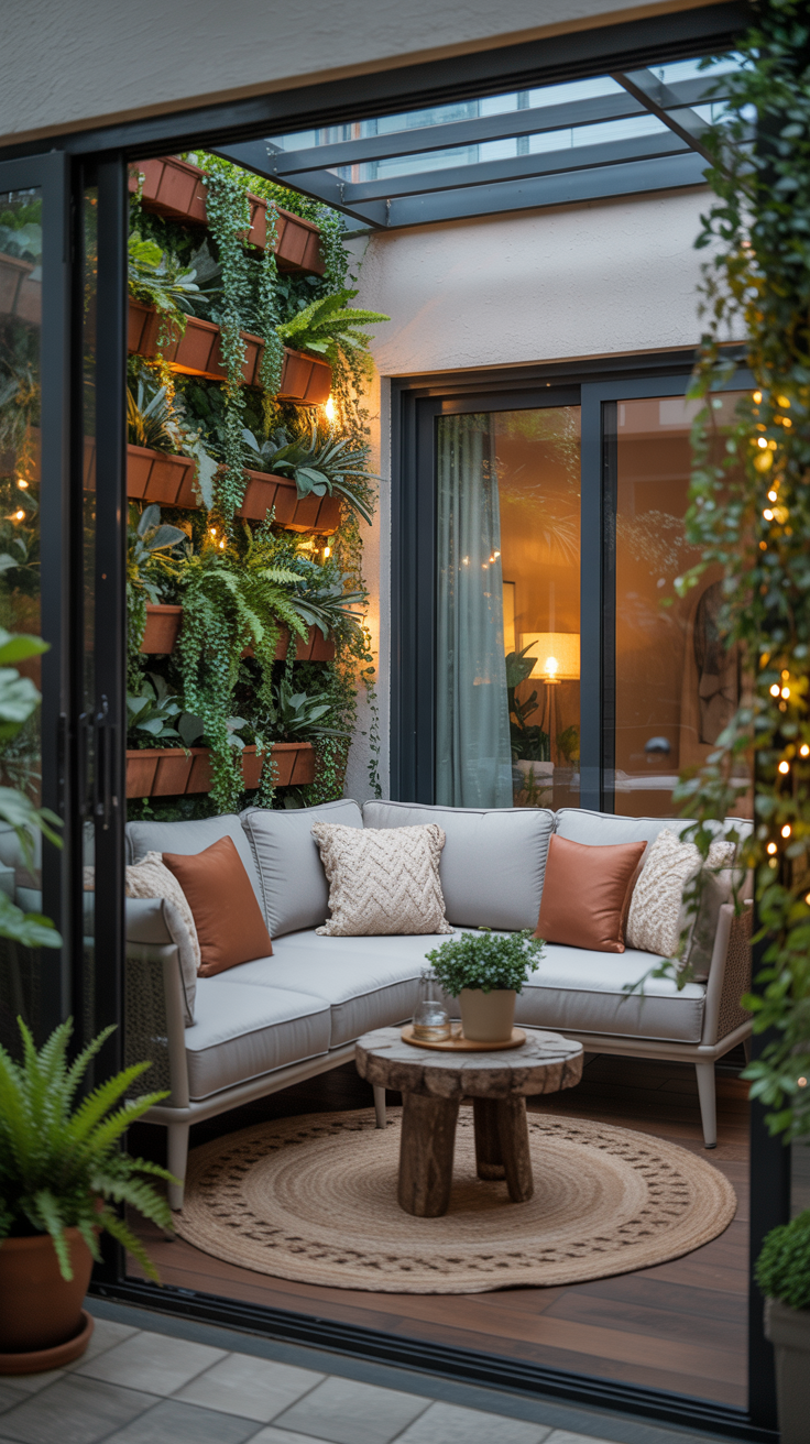 Modern Enclosed Balcony Decoration