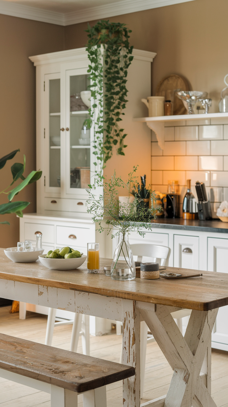 The country kitchen table